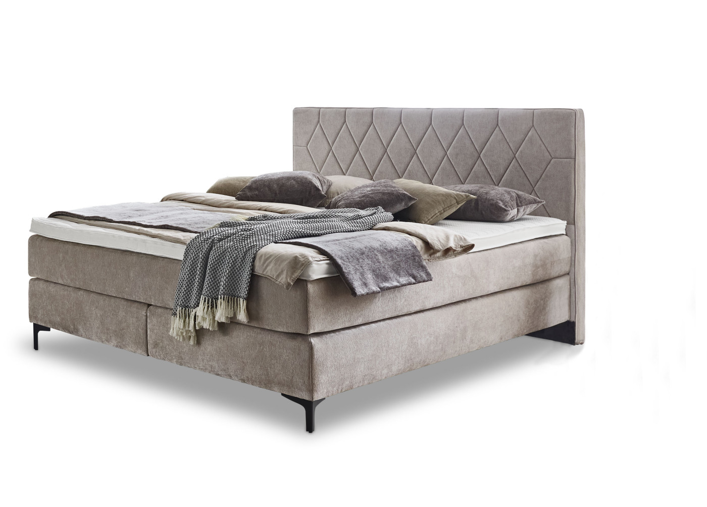 Boxspringbett BARELL in rot