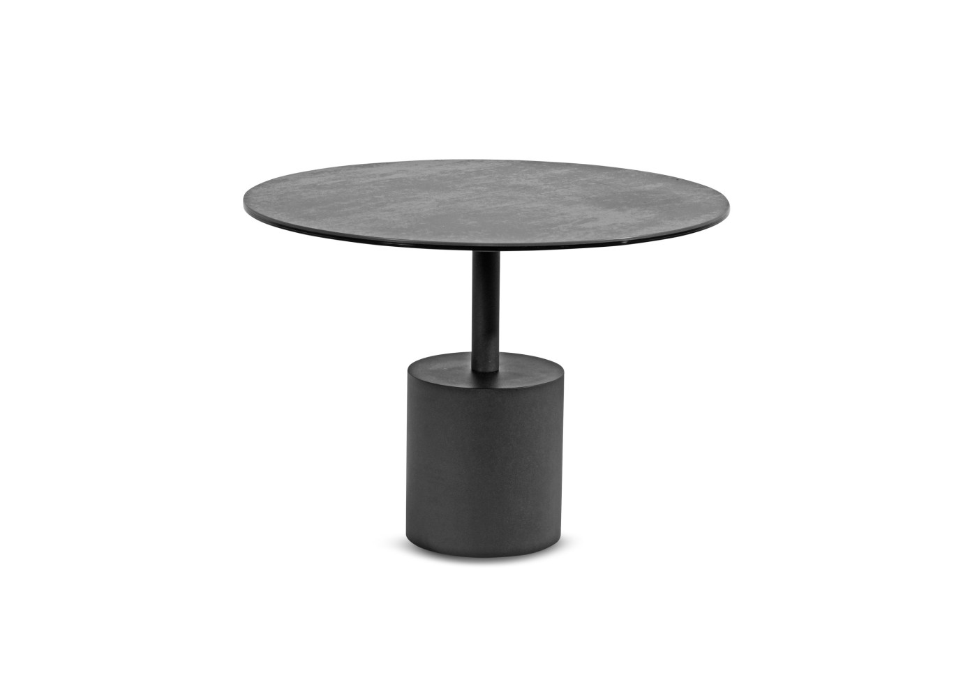 Beistelltisch VARIUM in schwarz/Keramik titan