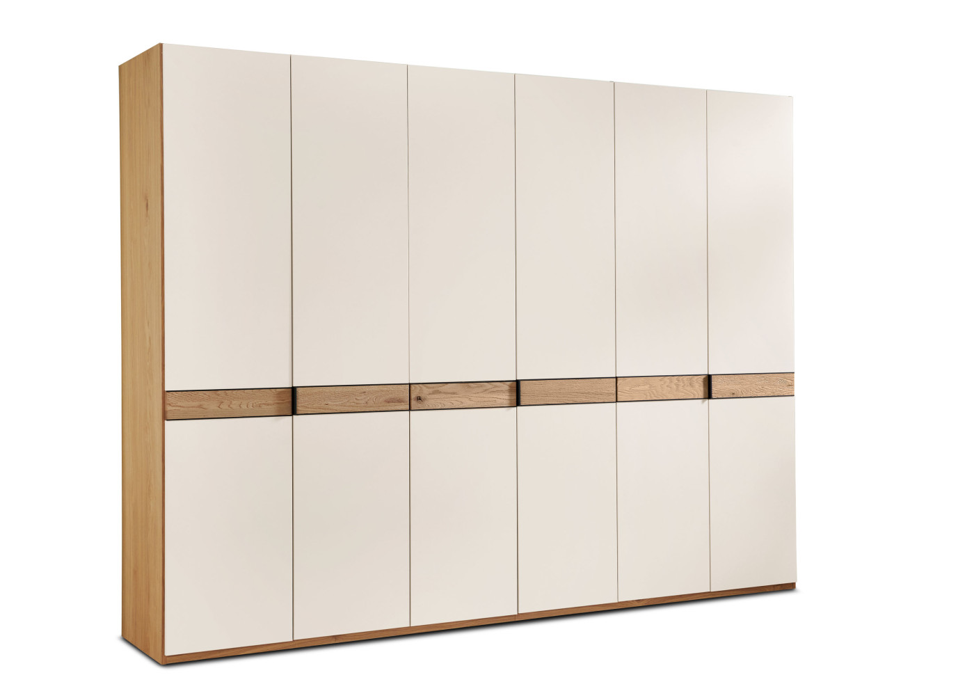 Drehtürenschrank 6-trg. Aride in Lack sand