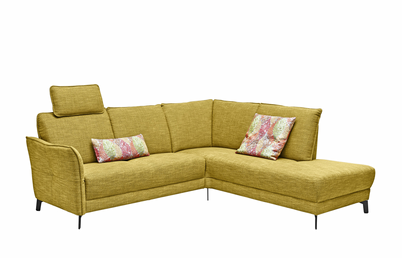 Eckgarnitur PIATTO in curry-gelb