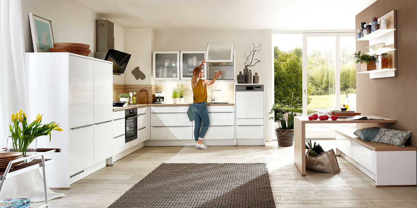 L-Küche FORST 470 in Alpinweiß