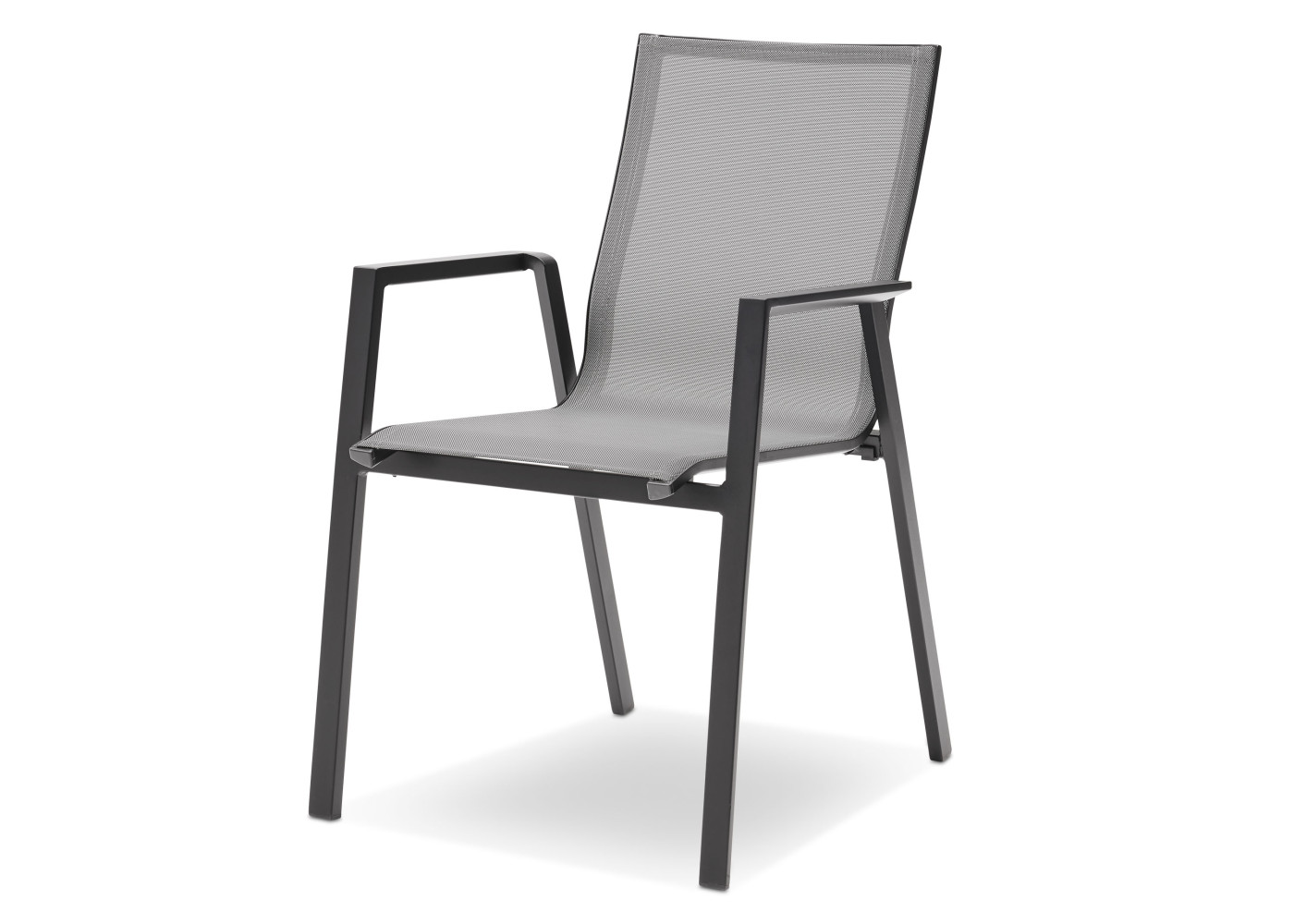 Stapelstuhl ACARNA in silber-grau