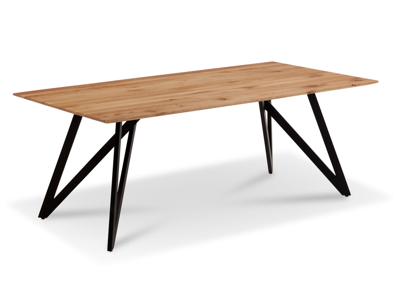 Esstisch  NAMUR in Charakter-Eiche, schwarz
