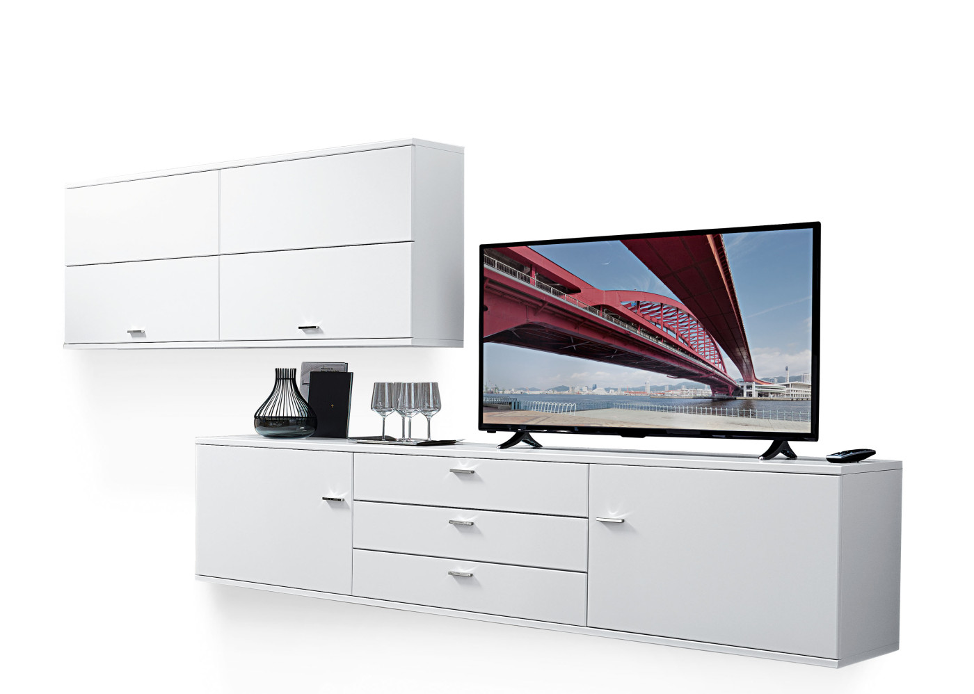 Wohnwand ALICANTE in weiß