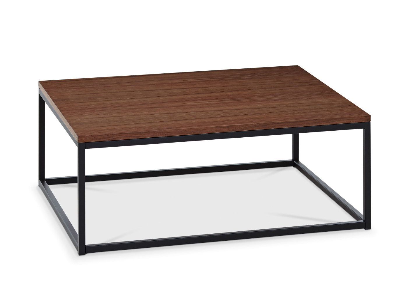 Couchtisch VARESE PRO in schwarz/Nussbaum