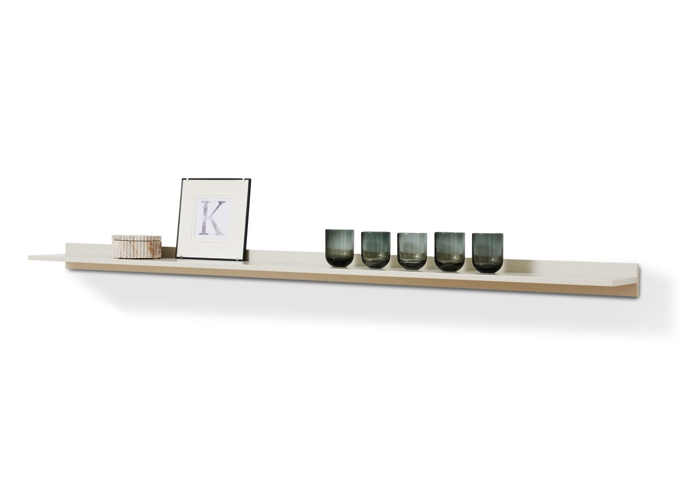 Wandbord  DIAMO in Lack seidengrau