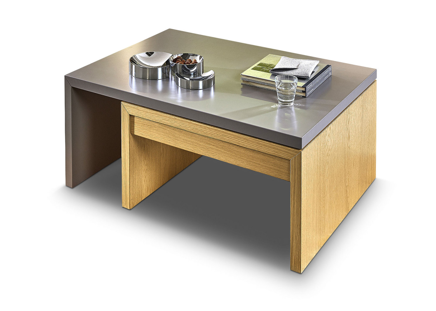 Couchtisch ALICANTE in sand/platingrau