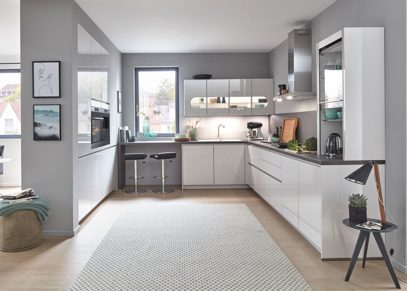 Küche FELDE 455-C in Seidengrau