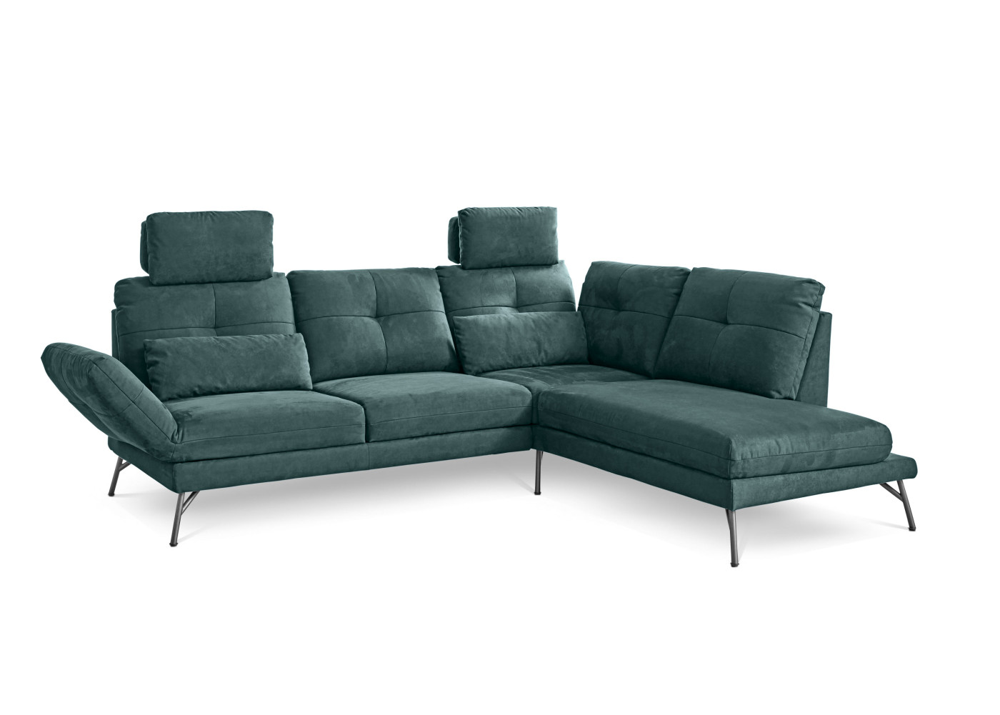 Eckgarnitur ASSEA in petrol