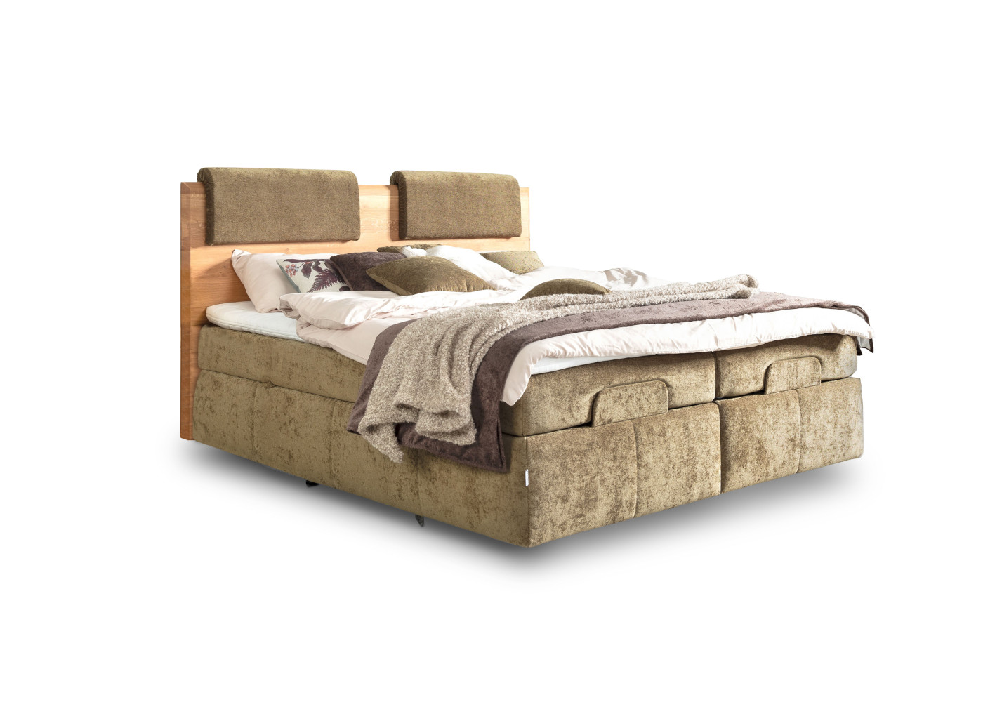 Boxspringbett SUPREME COMFORT in olivegrün