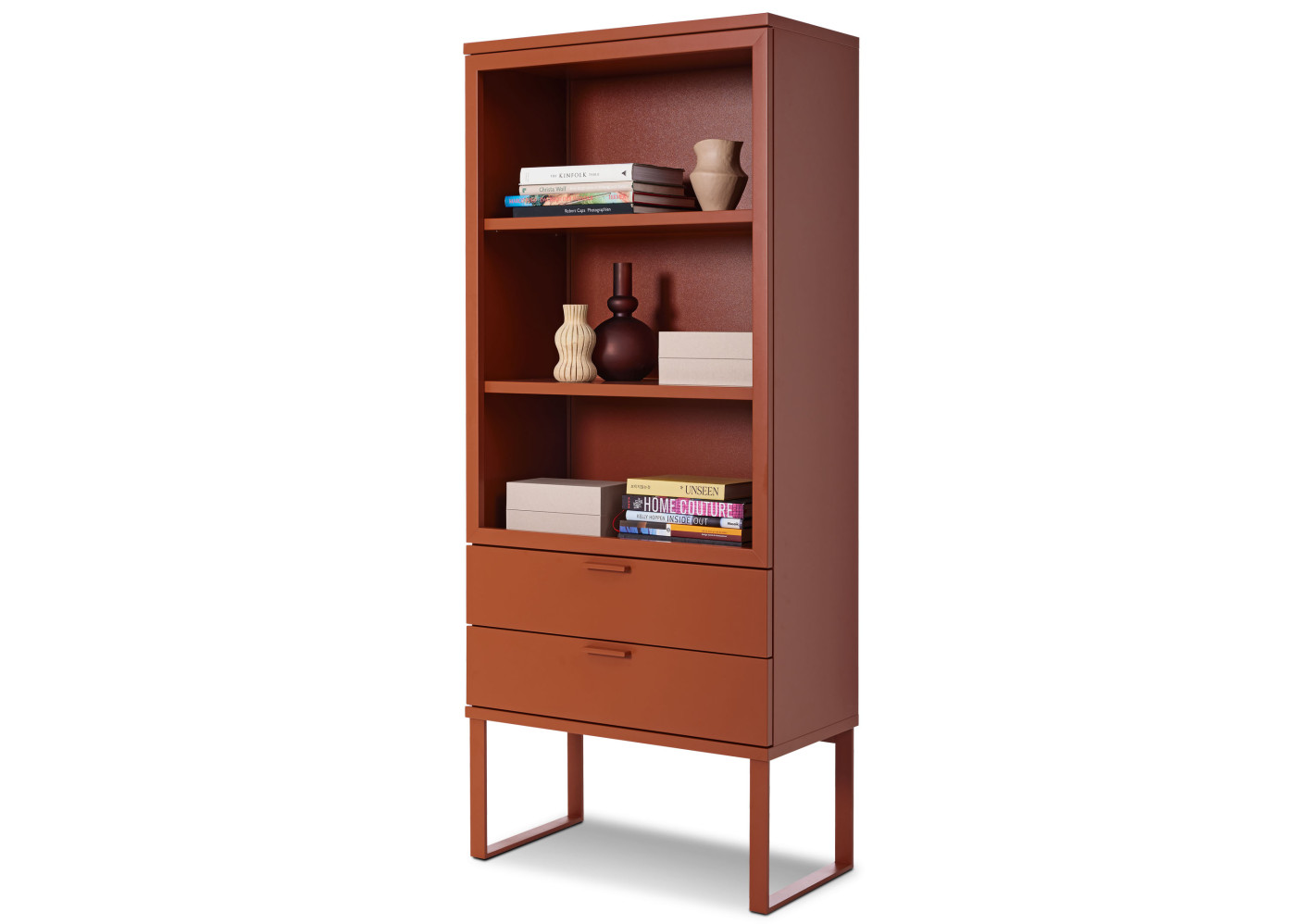 Standregal ARTIST in Lack cognac