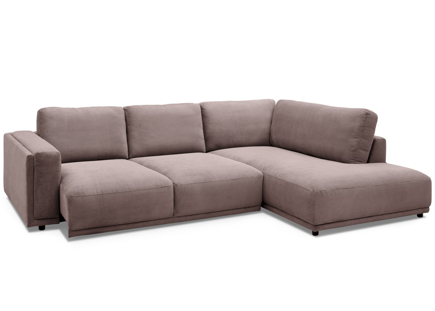 Eckgarnitur EVOSO in taupe