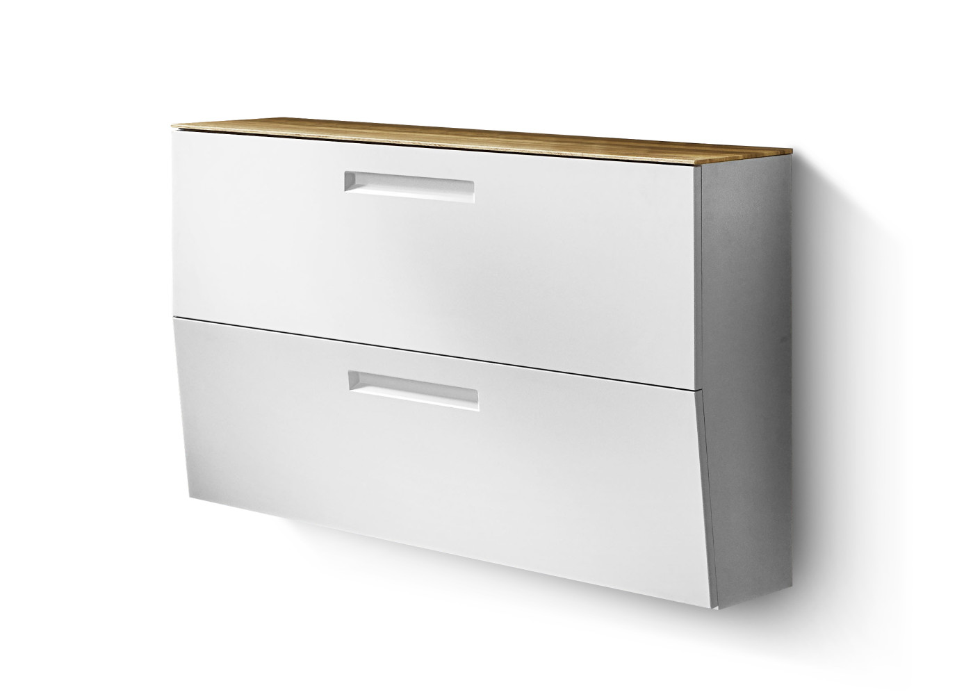 Hängeschuhschrank MIRAR in sand matt/Eiche