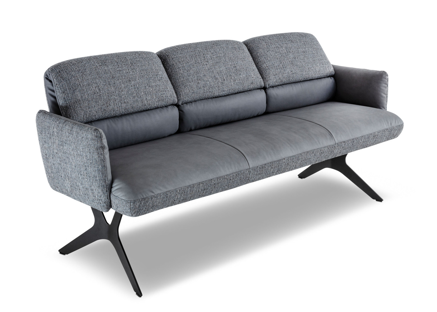 Bank TESORO in Stoff niagara-blue, Microfaser blue