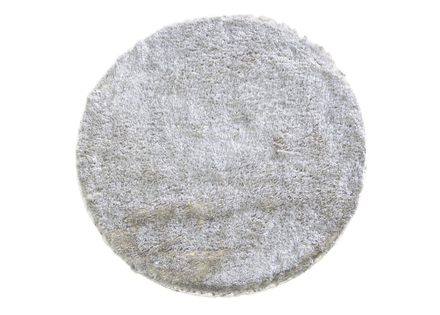 Hochwertiges Fellimitat-Sitzkissen Fluffy in silber