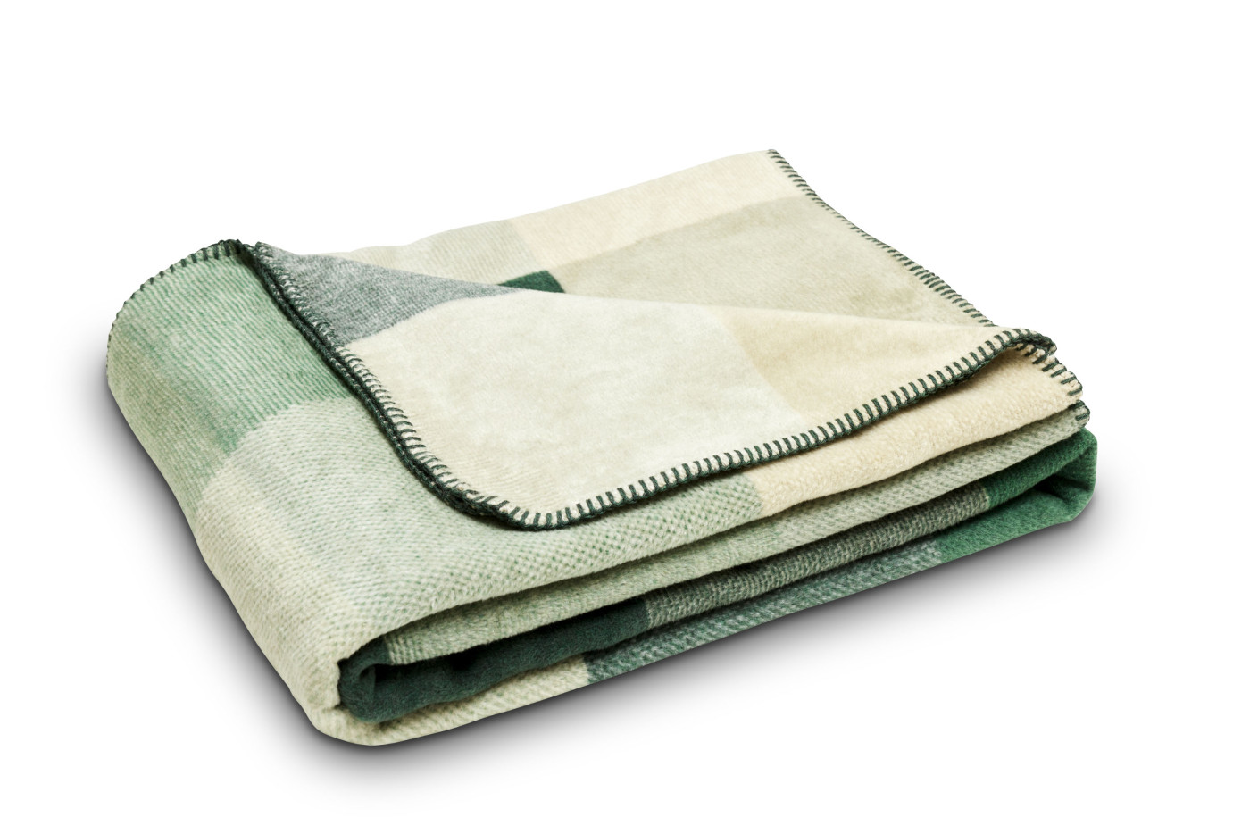 Wohndecke Mondo Saru SARU in Karo grün