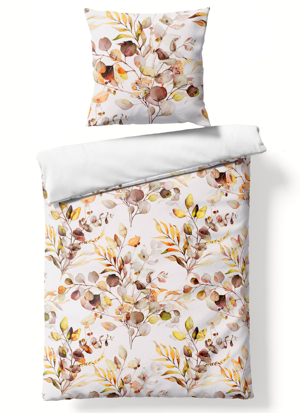 Bettwäsche Mako-Satin Marlit in orange