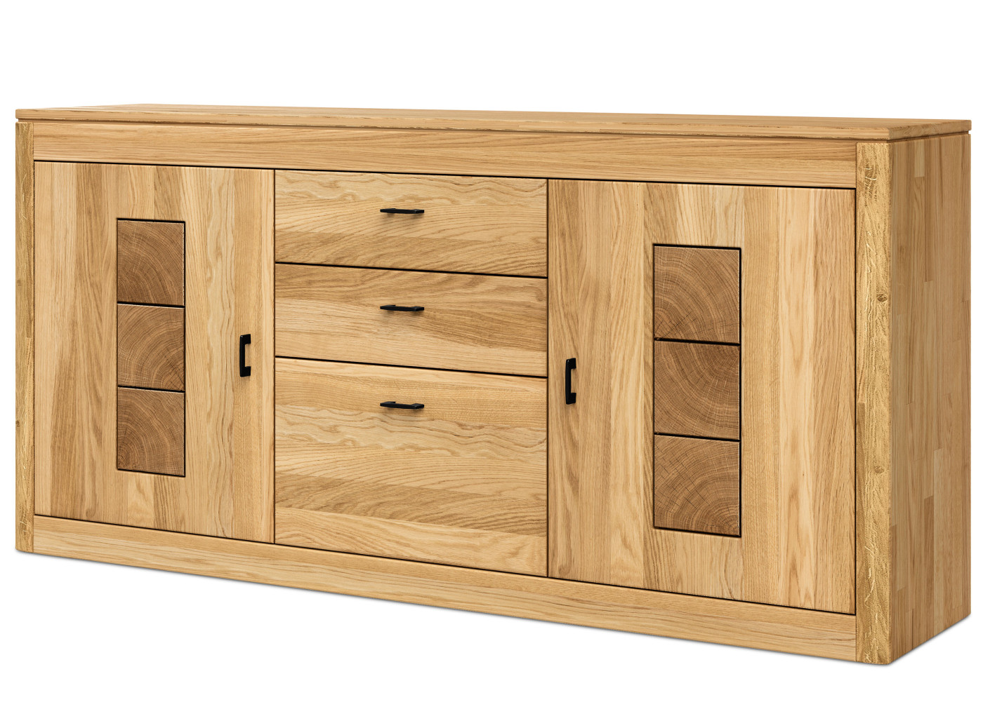 Sideboard OREUM in Eiche lengo geölt, Hirnholz
