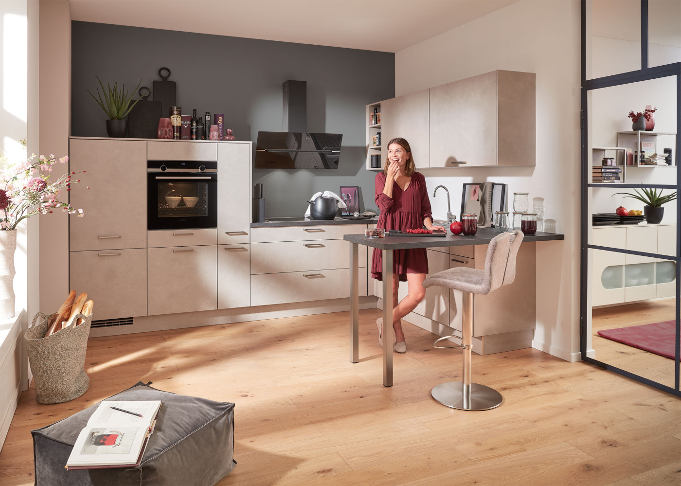 L-Küche ROSIAN 842 in Sand