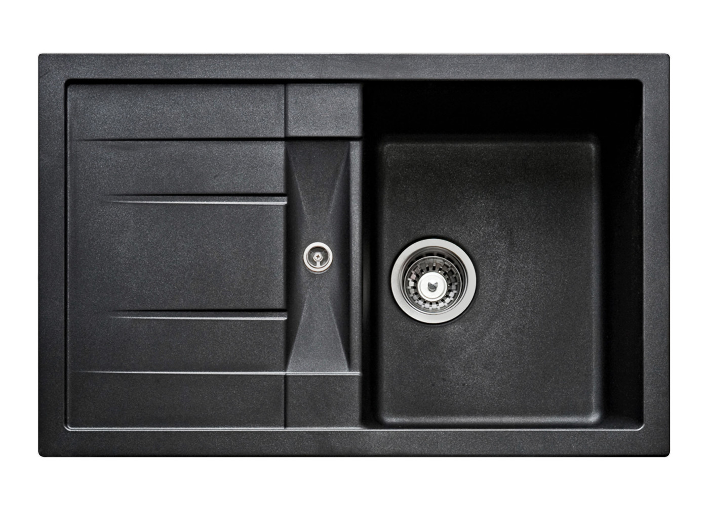 Granitspüle TION in Schwarz