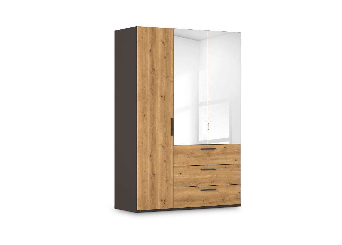 Drehtürenschrank KOSI PLUS in grau