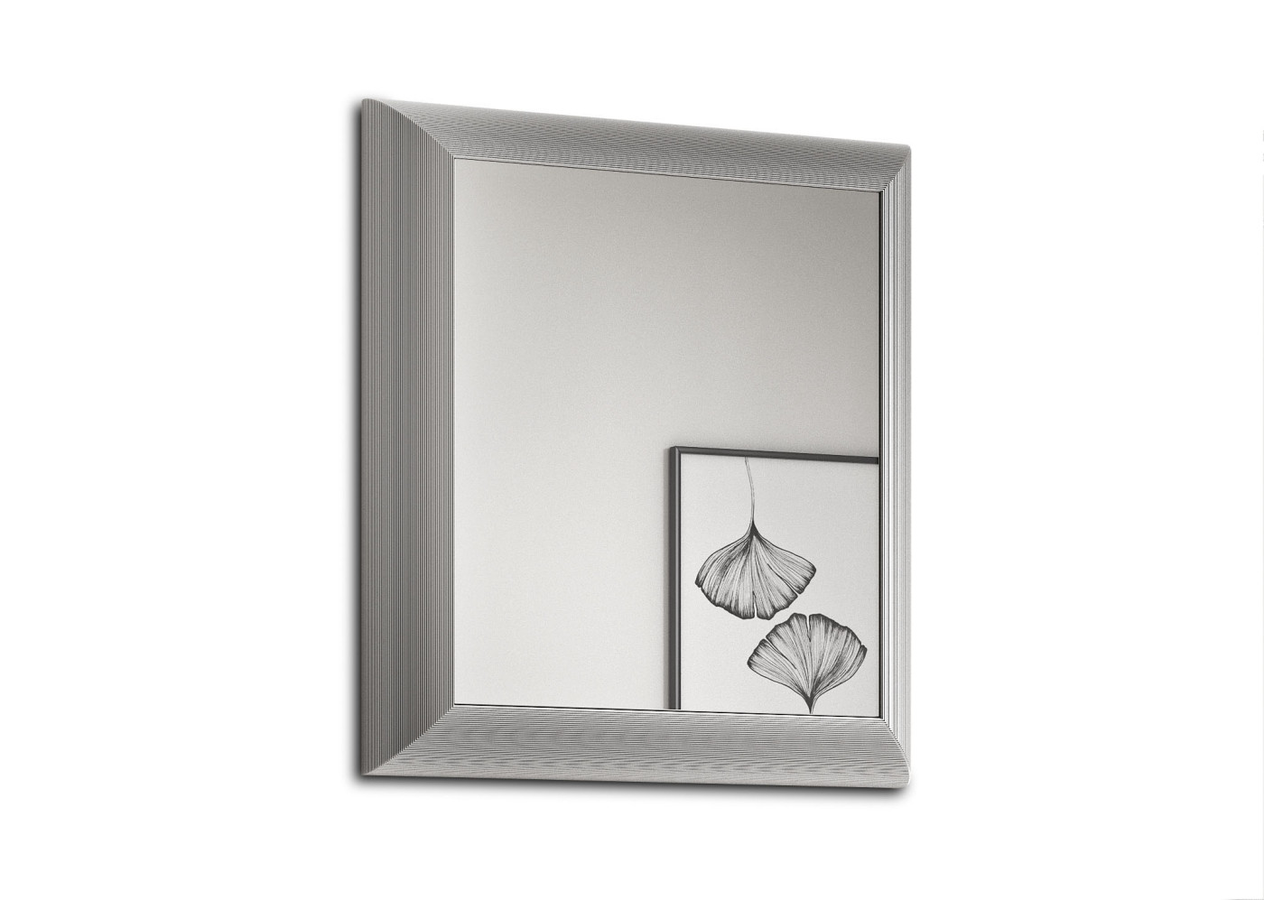 Spiegel ENTRY in alufarbig