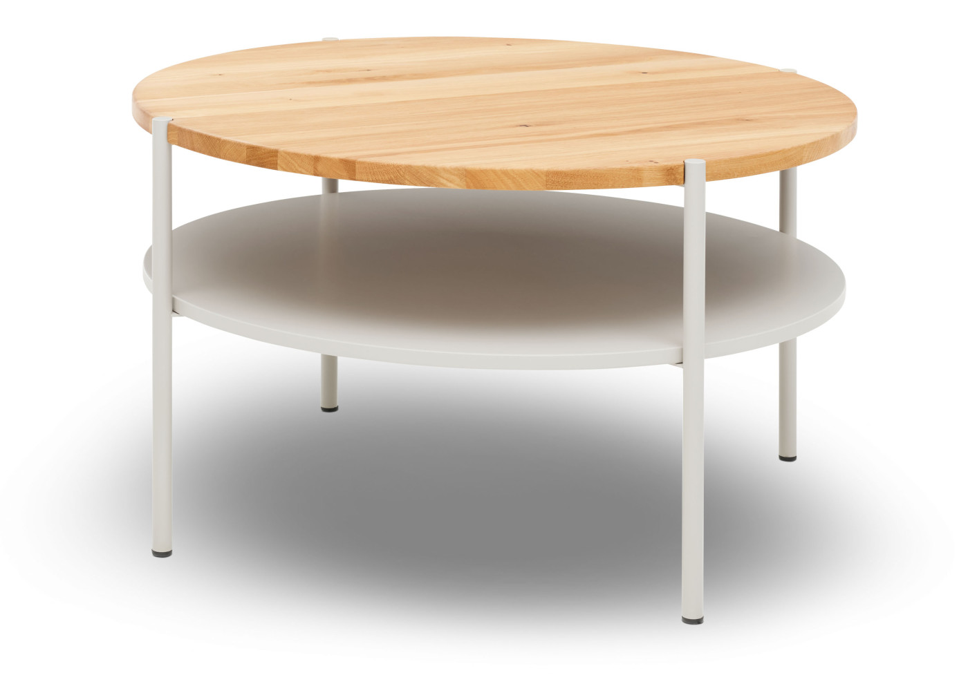 Couchtisch KENZA in Wildeiche Natur geölt, beige