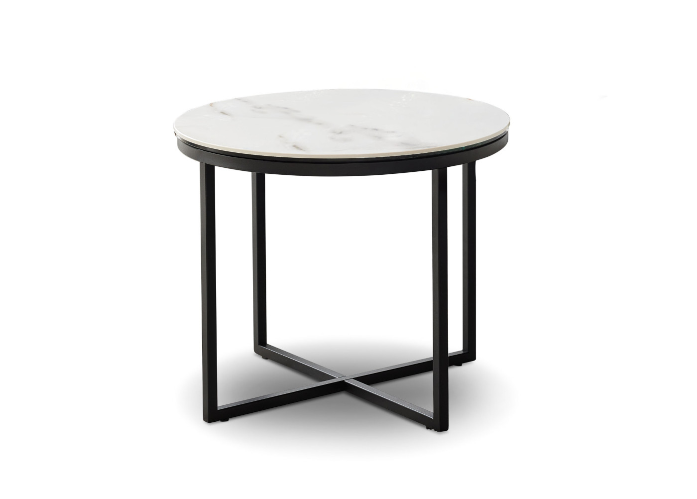 Beistelltisch VARIUM in schwarz, Fiorentino Marmoroptik