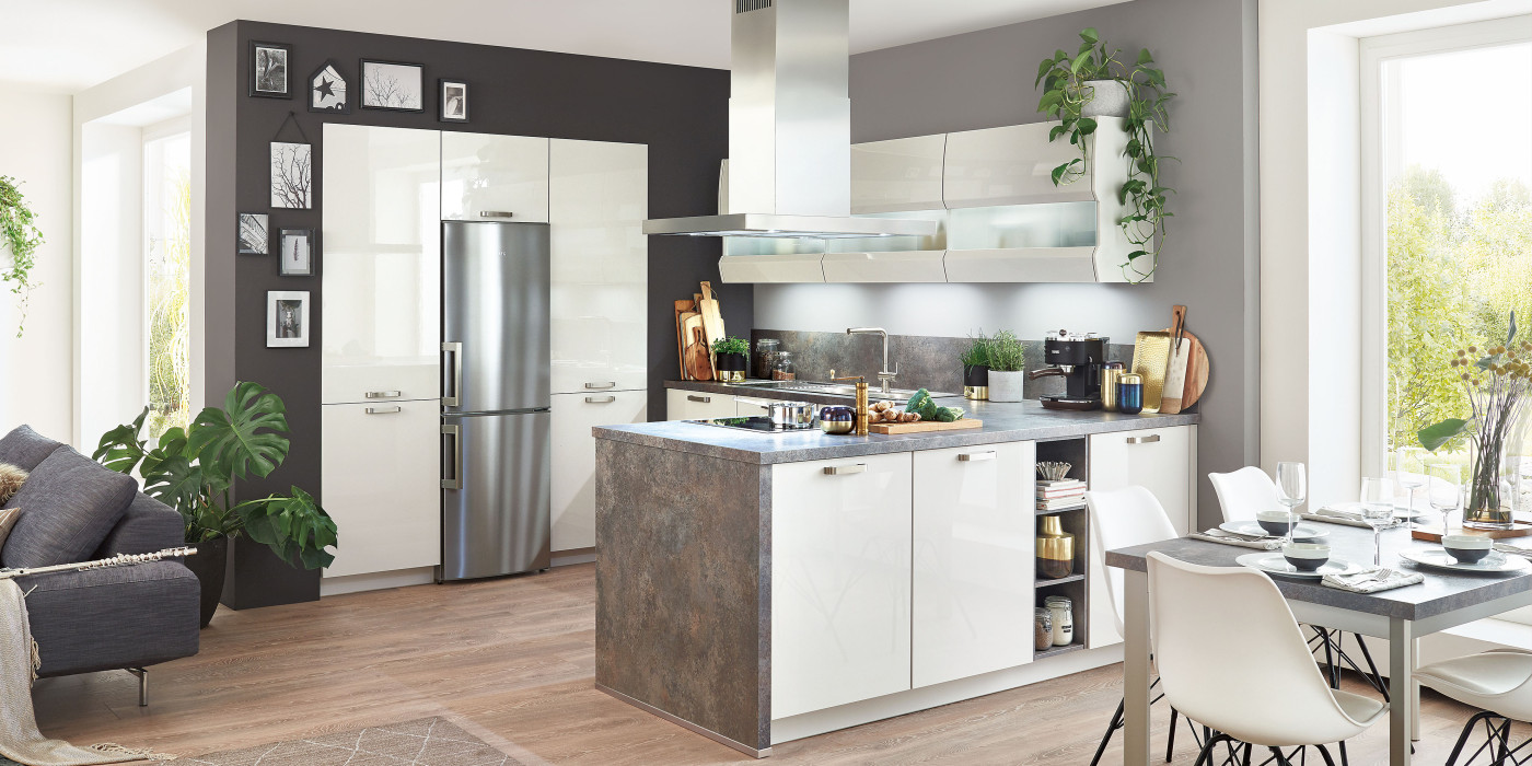 Küche FELDE 455-A in Seidengrau