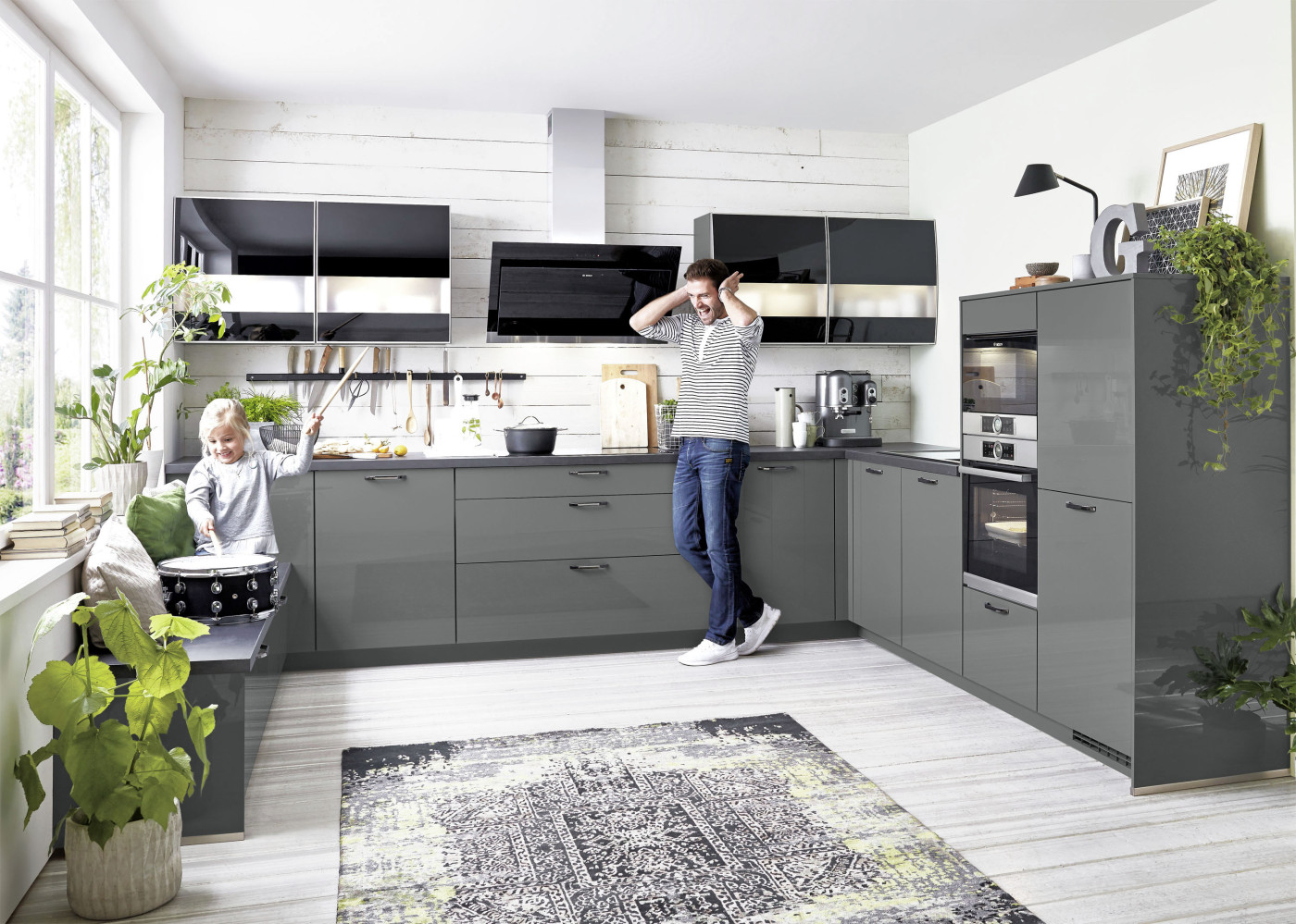 Küche FELDE 453 in Schiefergrau