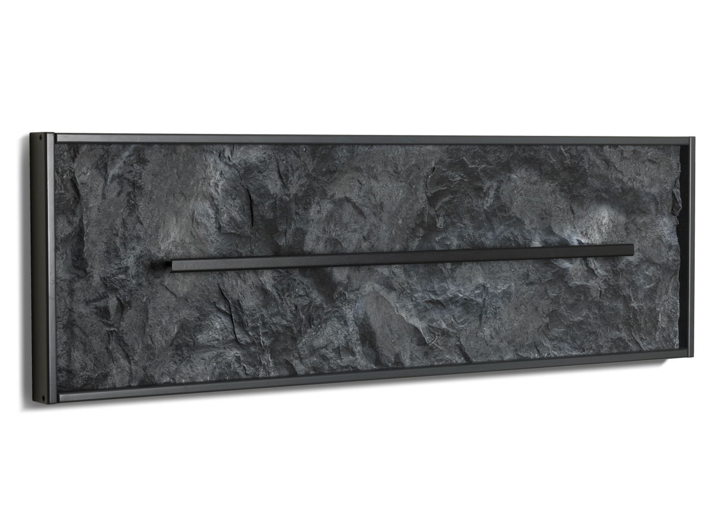 Wandpaneel Vivanto in Rioja-Felsenoptik, schwarz