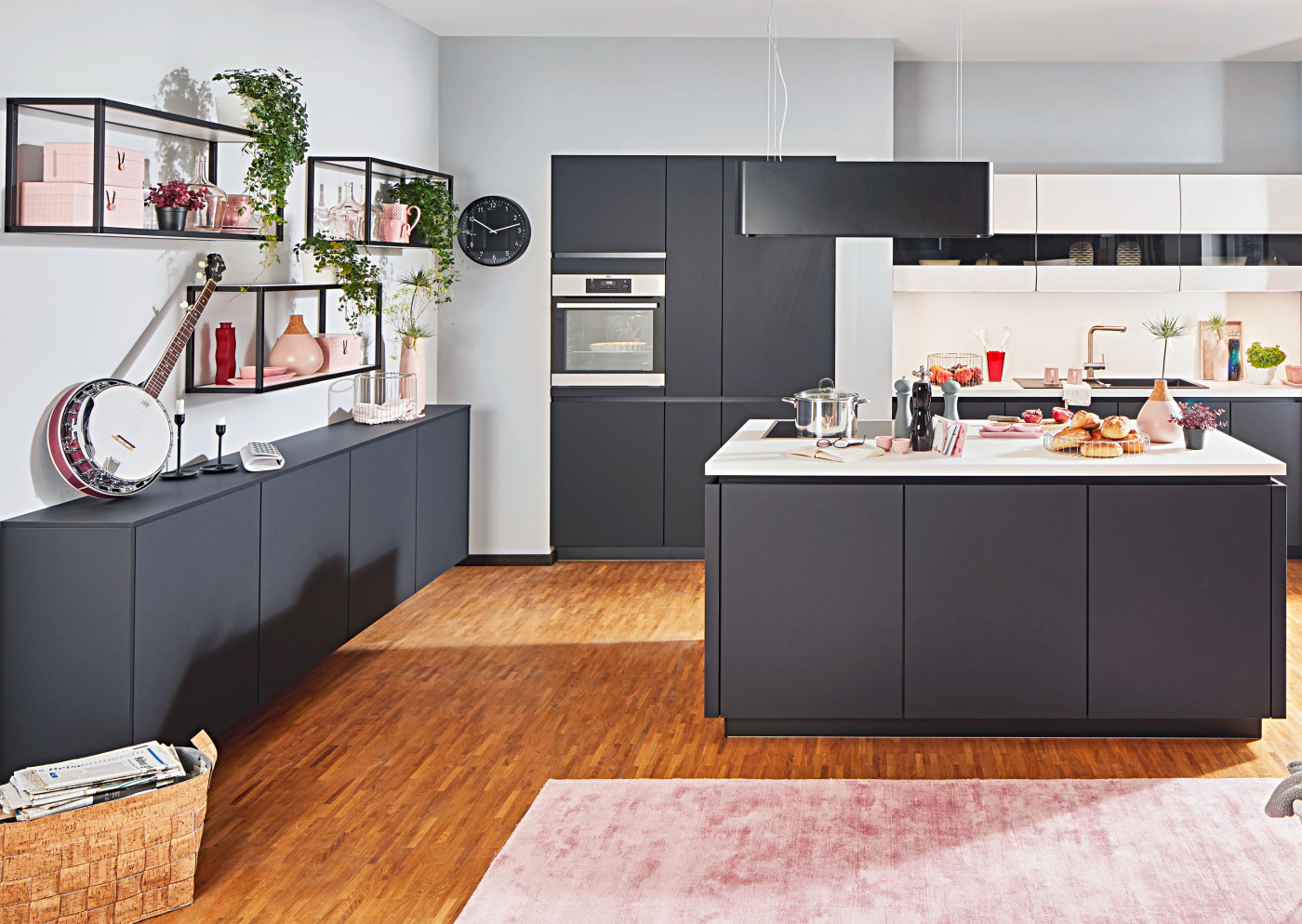 Kücheninsel ESILIA 961 in Grafitschwarz