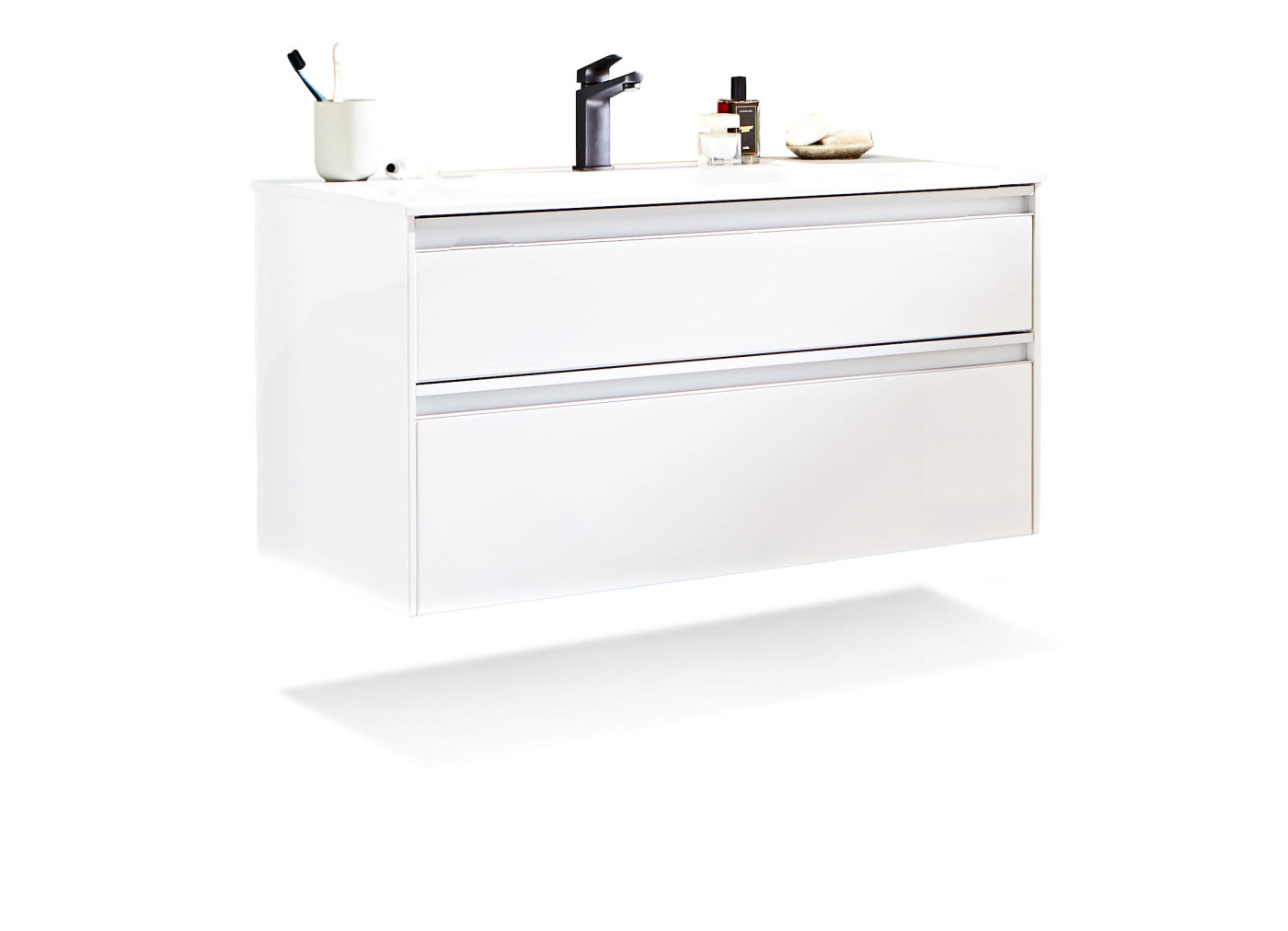 Waschtischunterschrank MOLIRO in polarweiß