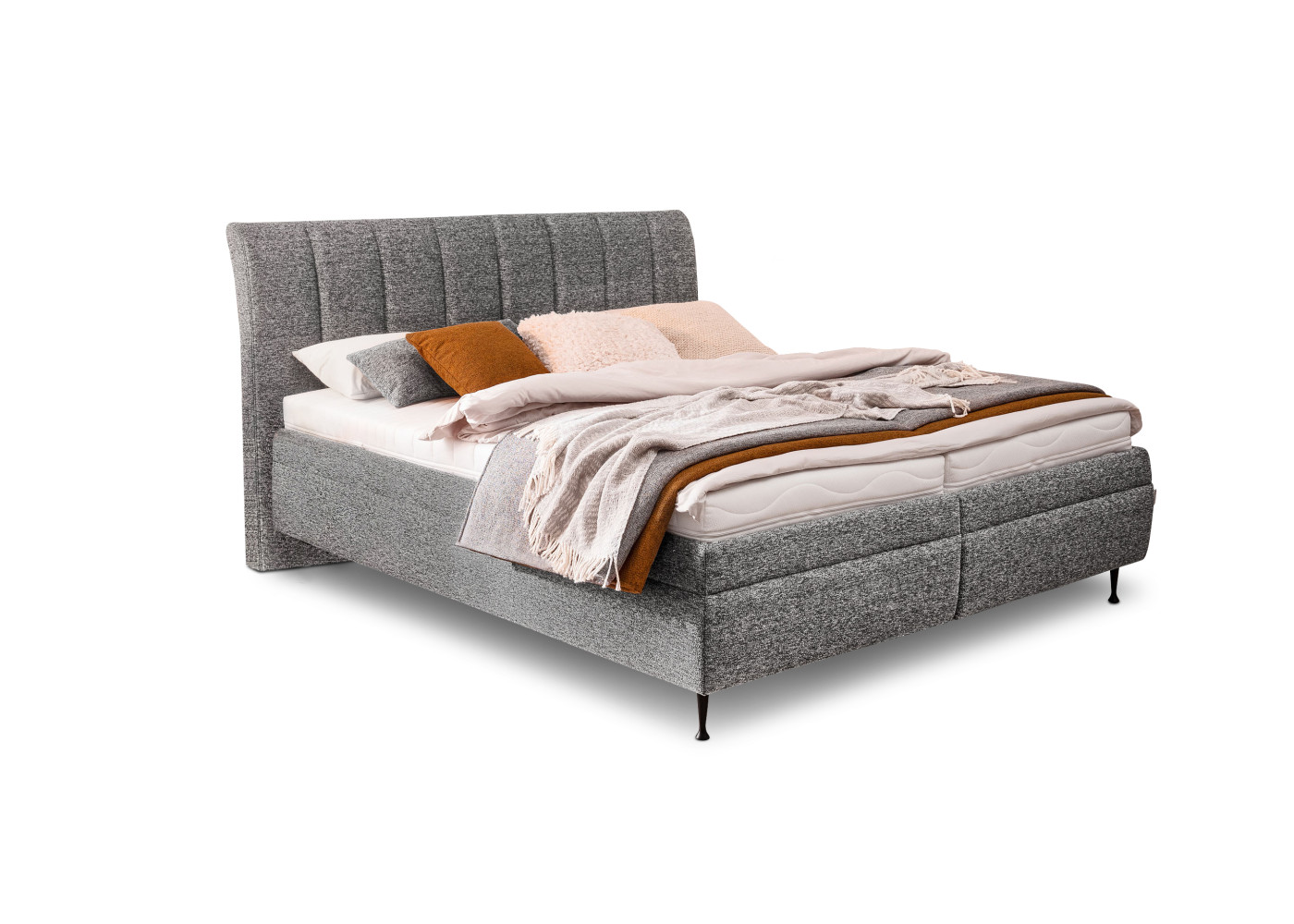 Polsterbett HOME COMFORT in grau