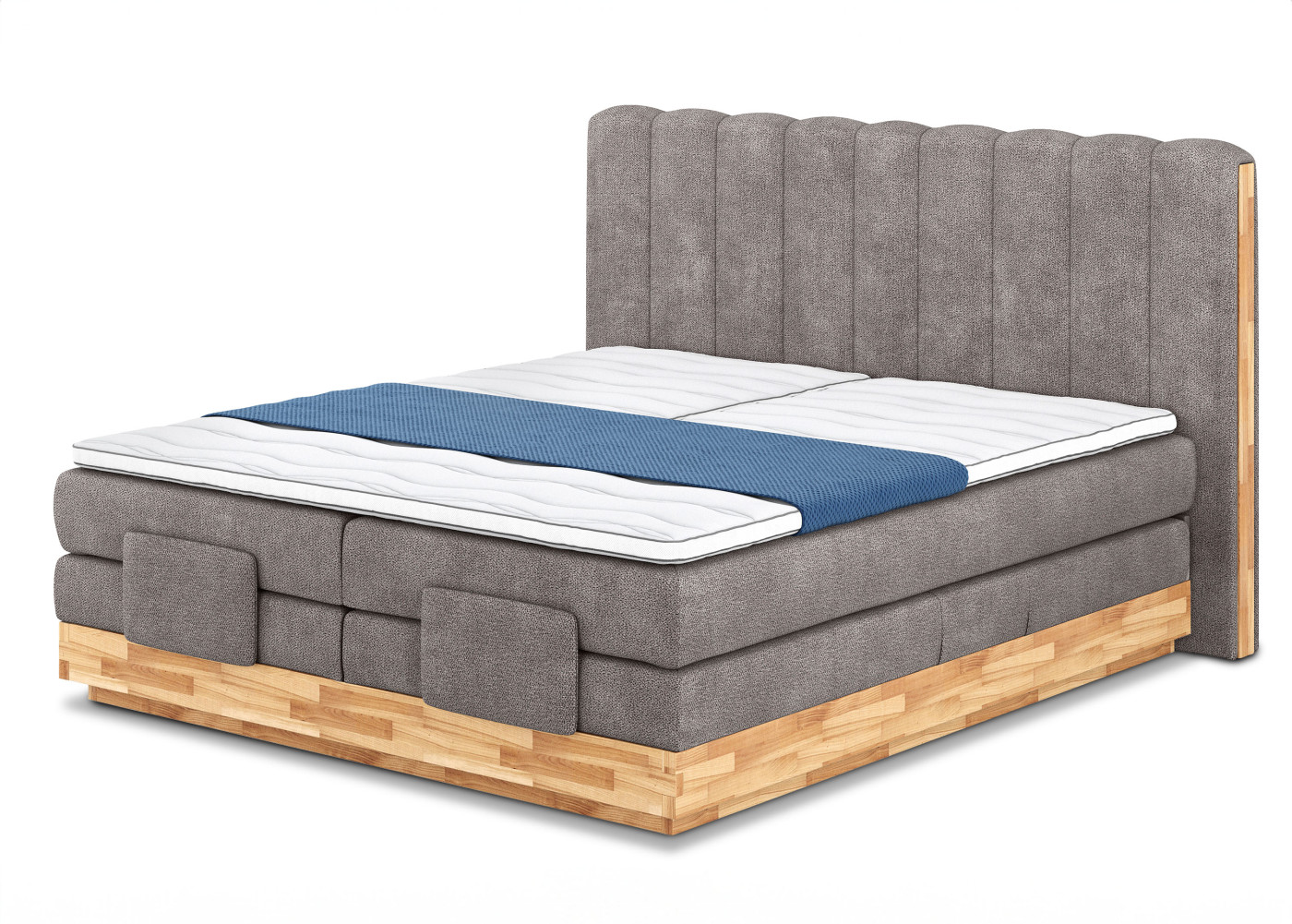Boxspringbett INCANA in taupe