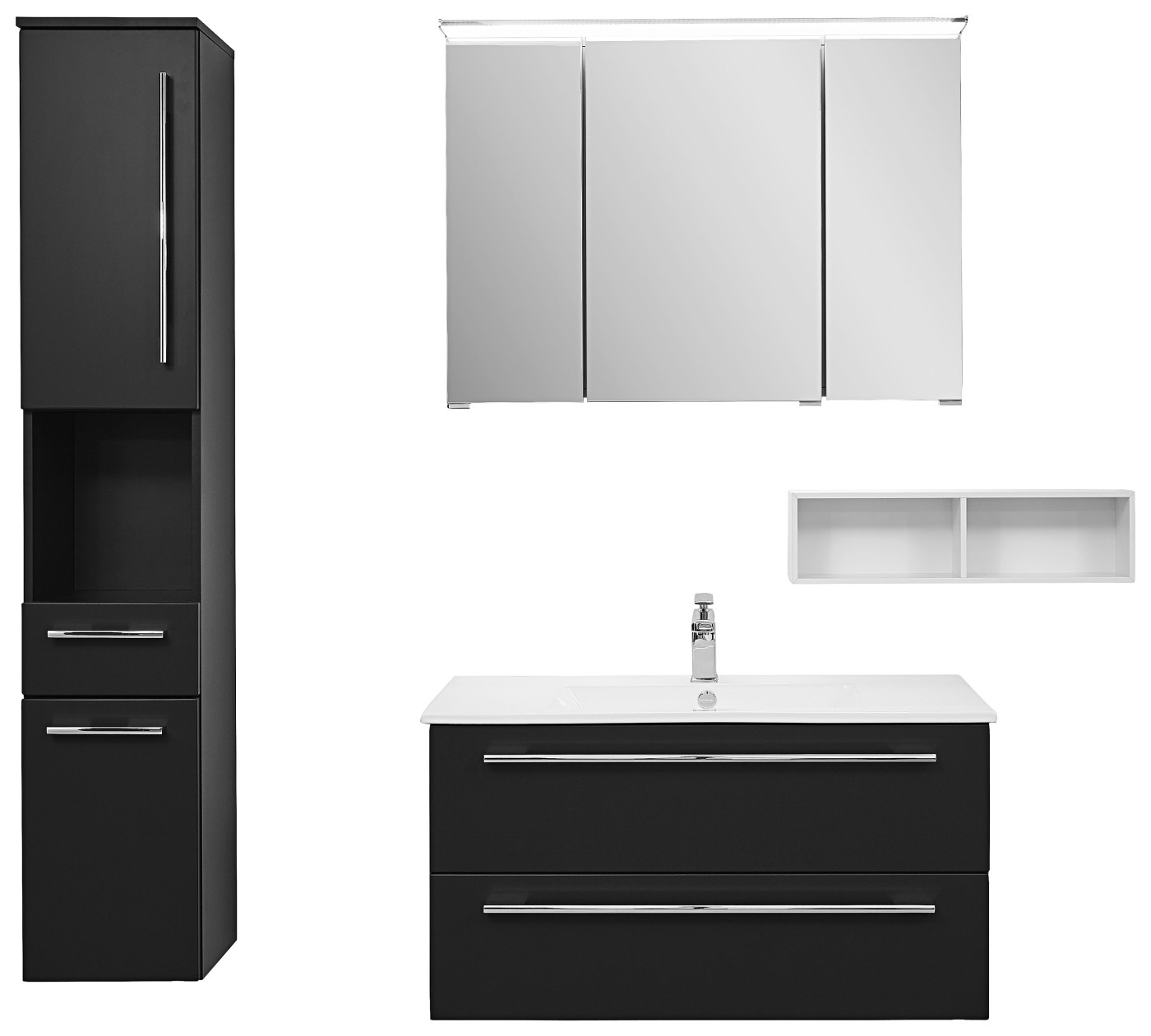 Badkombination GLOSS in cosmos grey matt