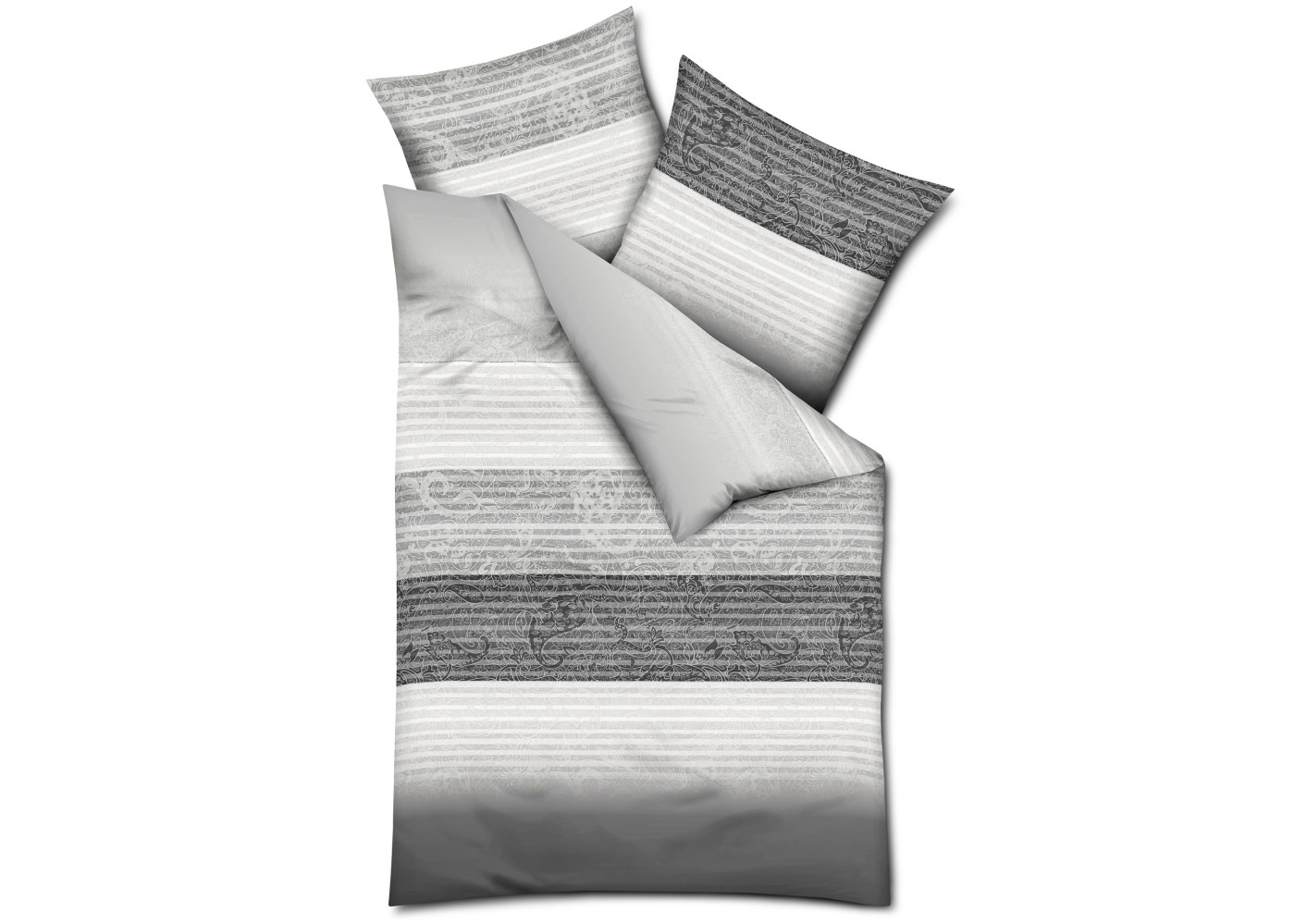 JERSEY Bettwäsche Cando in grau