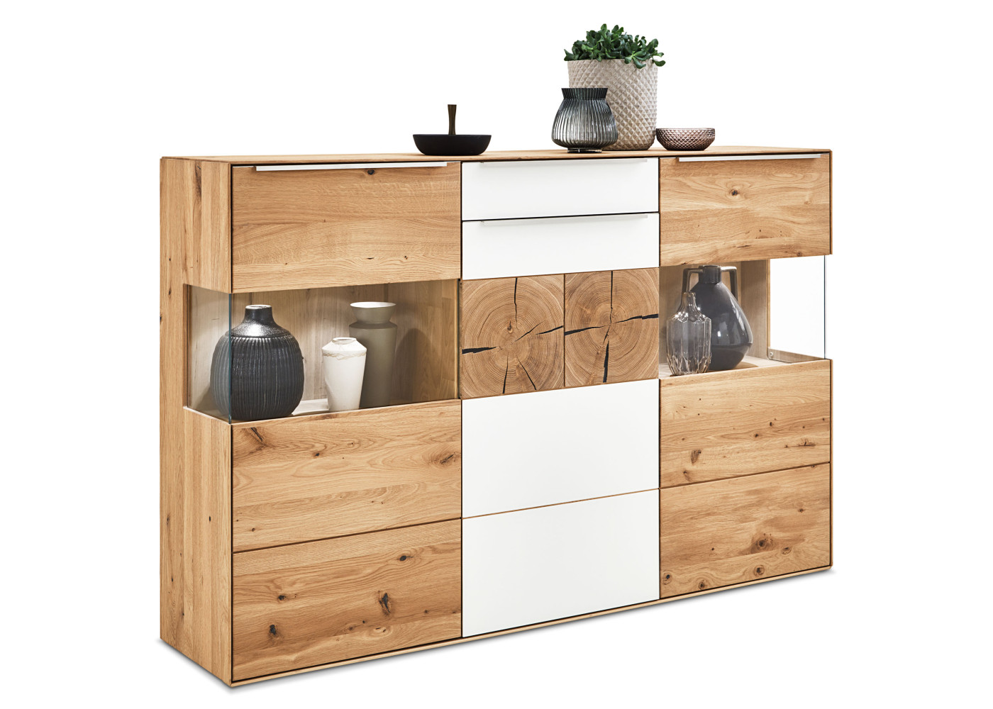 Highboard  TALVERA in Asteiche massiv