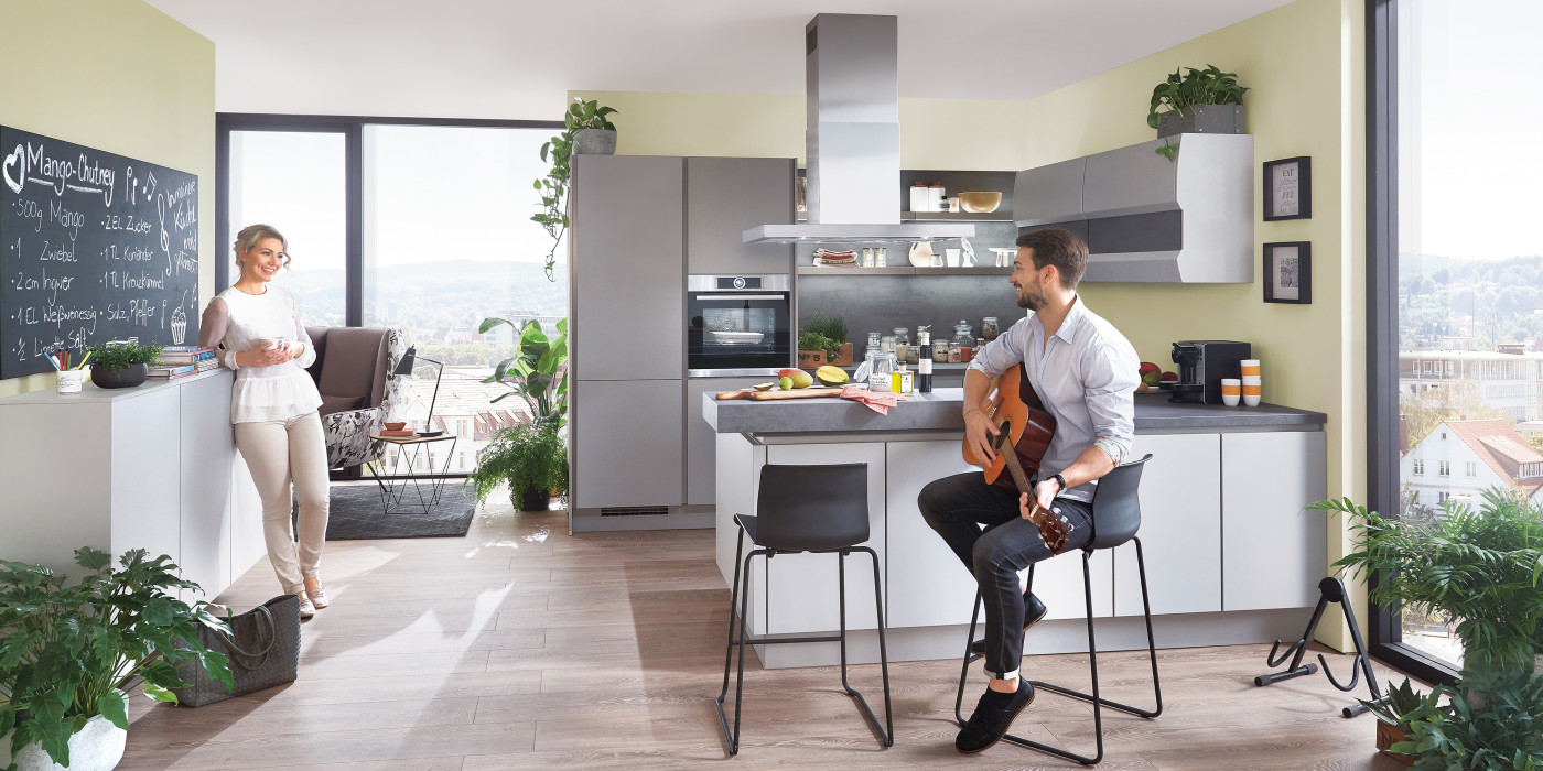 Küche TORNA 341 in Steingrau