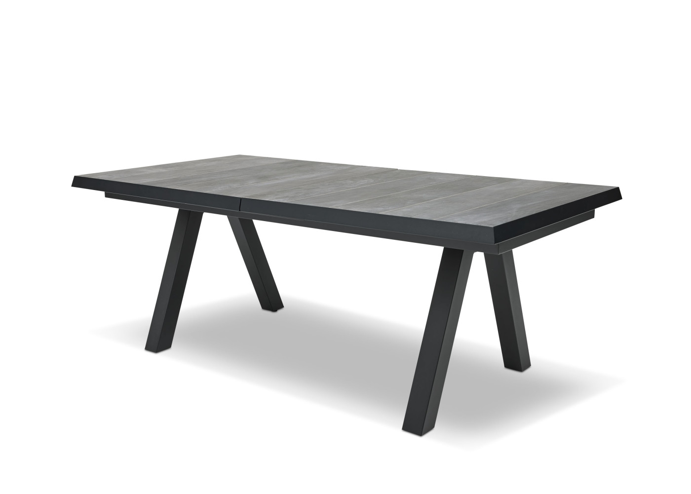 Ausziehtisch ACARNA in schwarz, grey