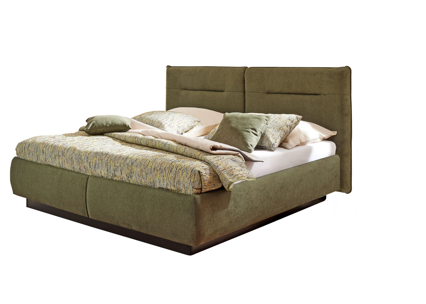 Polsterbett LUVARA in Nele grün