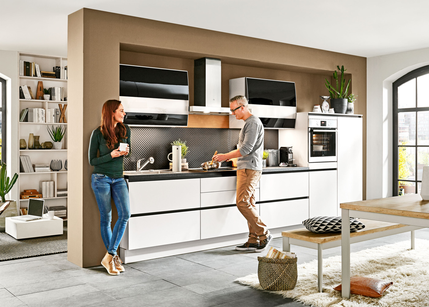 Küchenzeile SIMALO 171 in Seidengrau