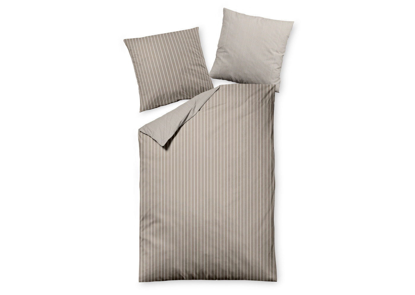 Bettwäsche Ludena in 070 taupe