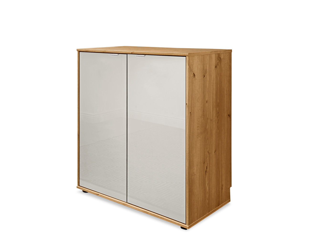 Kommode CLIVO in bianco eiche - champagner