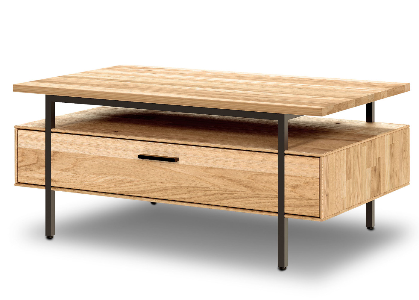 Couchtisch EREA in Eiche legno geölt, schwarz