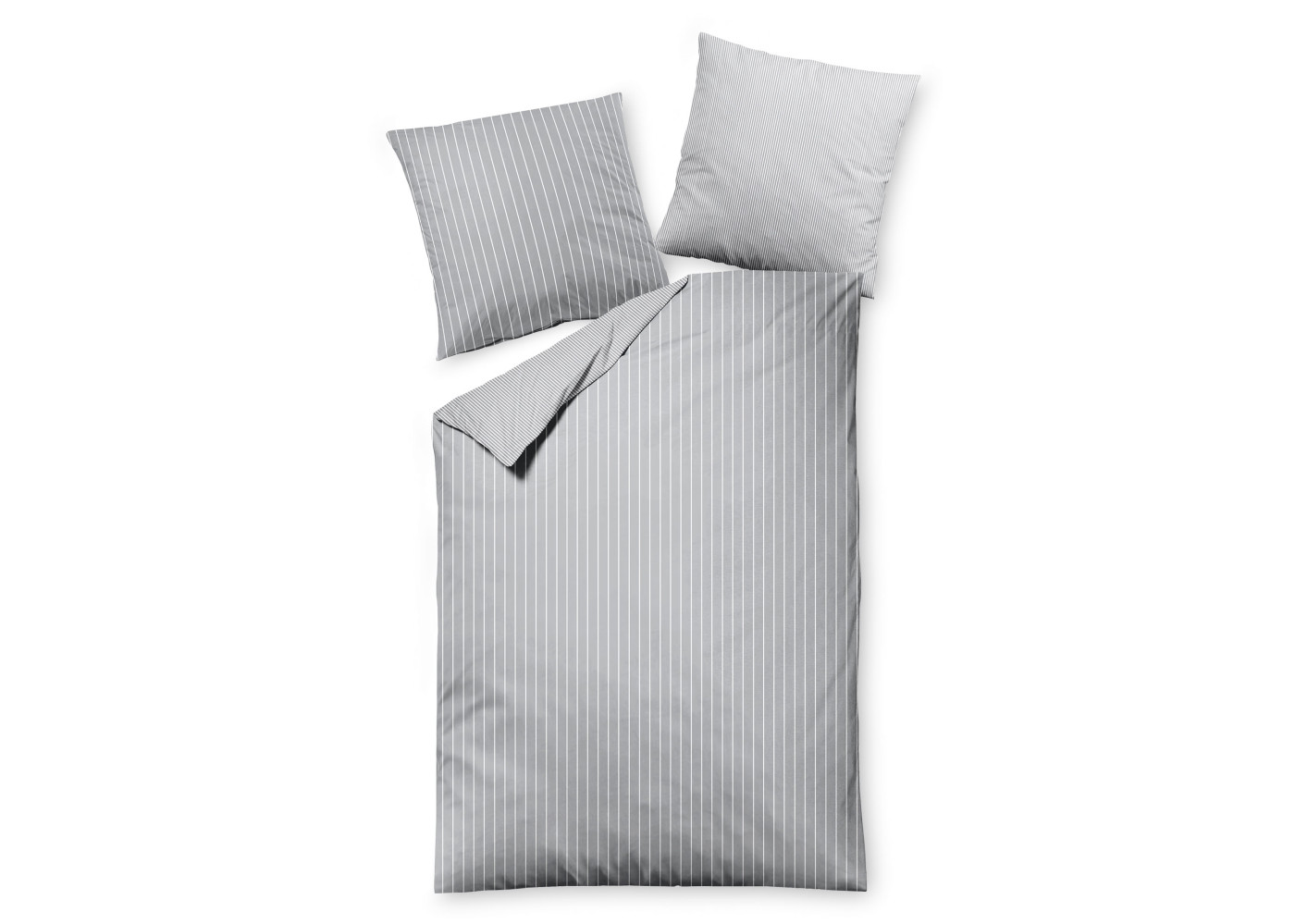 Bettwäsche Ludena in 090 silbergrau