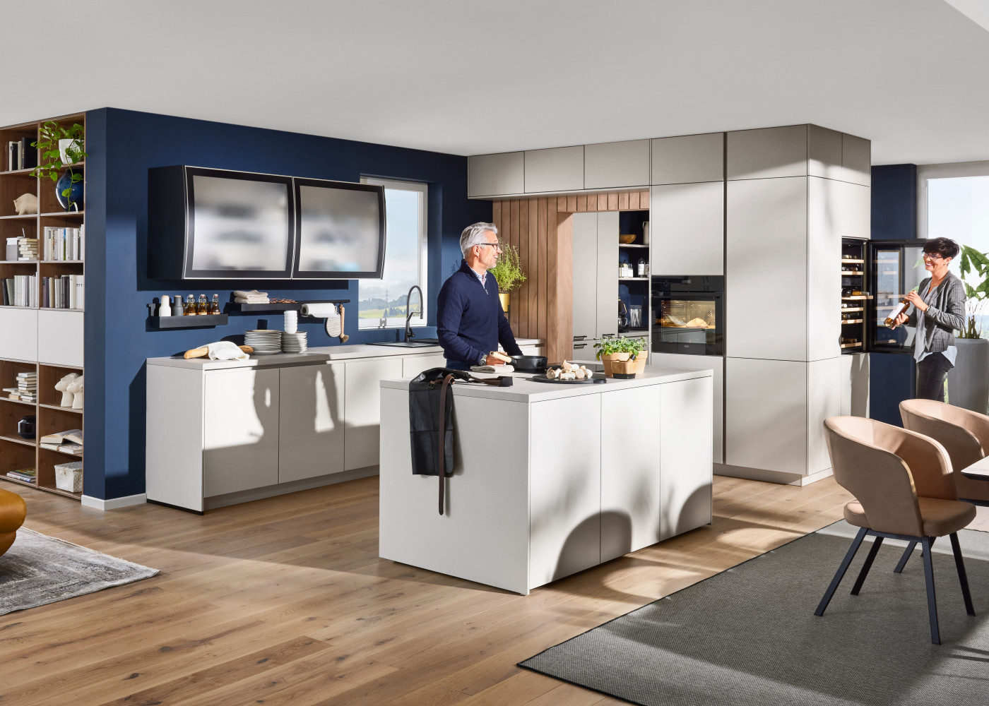 Kücheninsel ESILIA in Sand Ultramatt