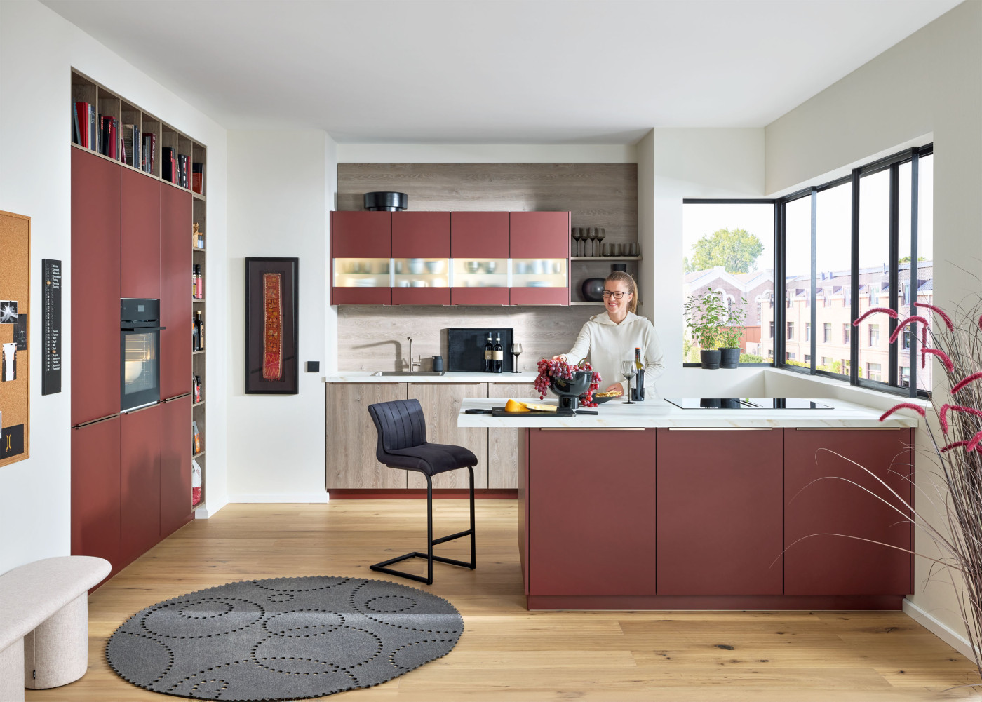 Kücheninsel ESILIA 963 in rot