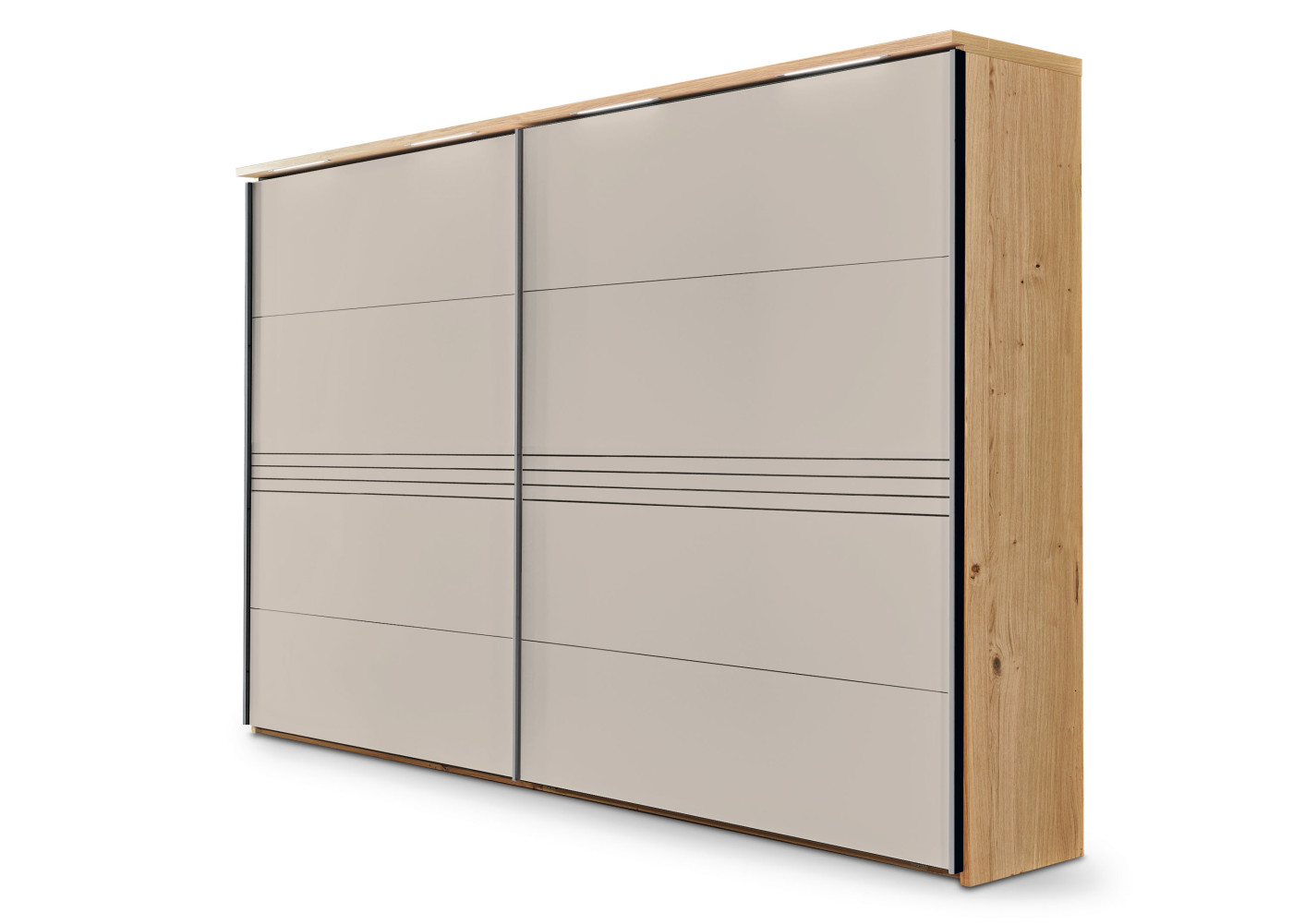 Schwebetürenschrank 2-trg. AMADO in Lack Taupe