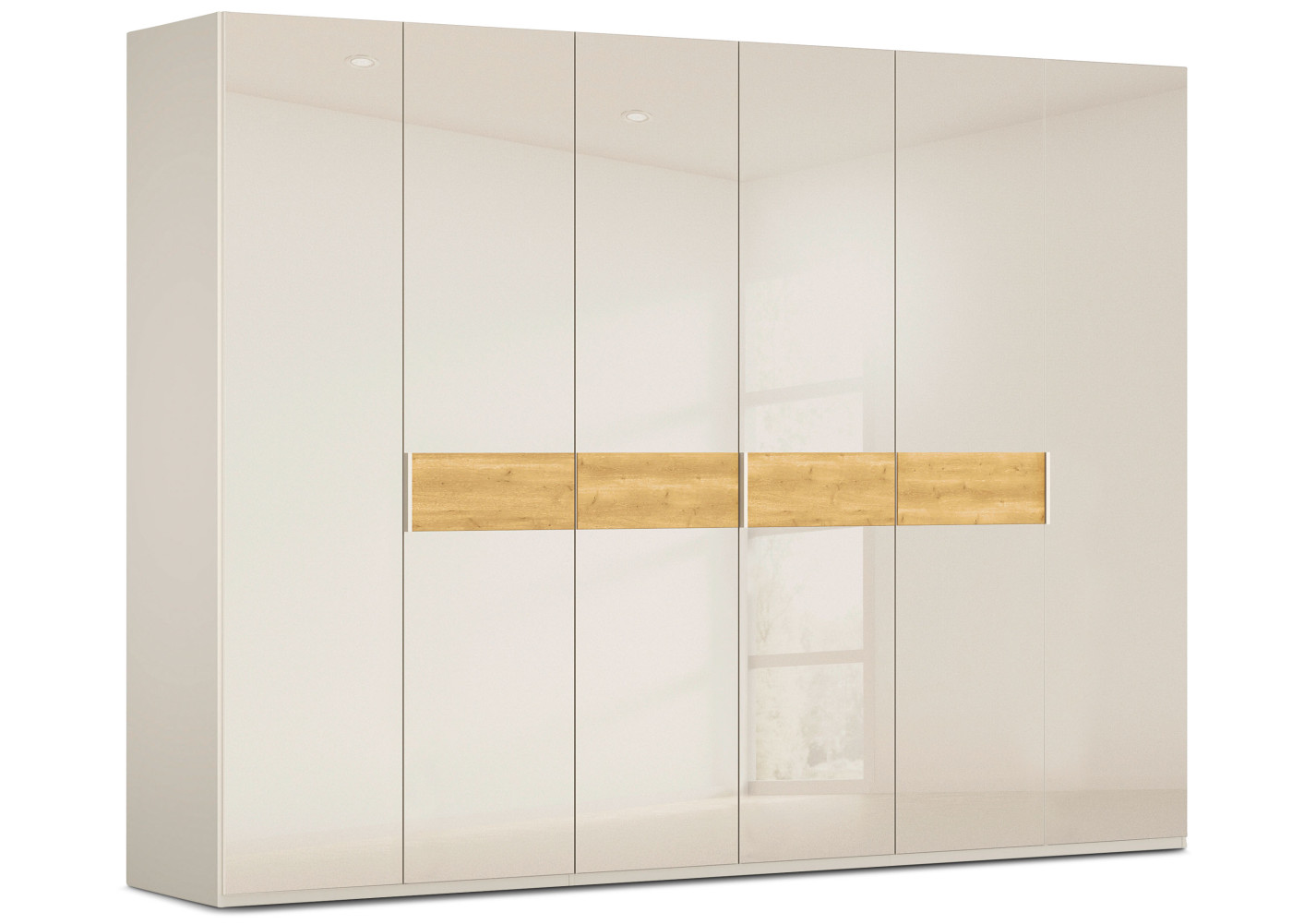 Drehtürenschrank 6-trg. Tavela in champgner